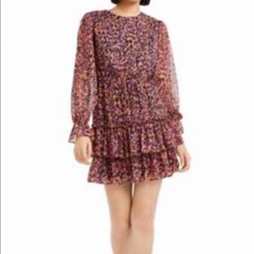 Bar III ruffle mini dress